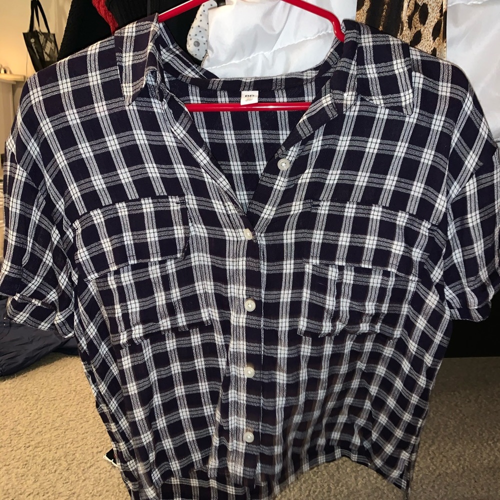 Plaid crop top